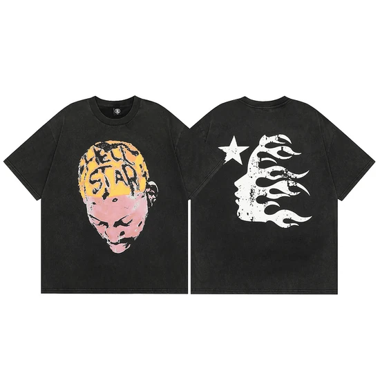 Hellstar Head Graphic Back Print T-Shirt ヘルスター ヘッド グラフィック バック プリント Tシャツ