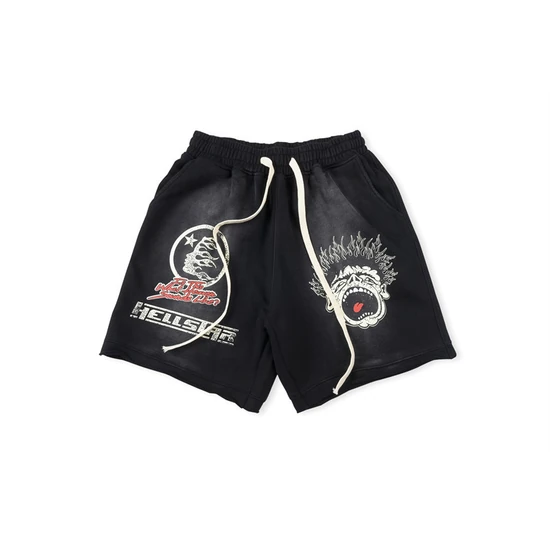 Hellstar Screaming Face Graphic Shorts ヘルスター スクリーミング フェイス グラフィック ショーツ