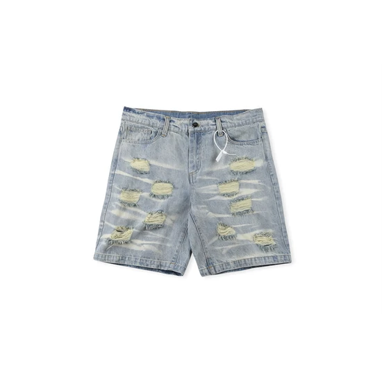 Hellstar Ripped Denim Shorts ヘルスター リップド デニム ショーツ