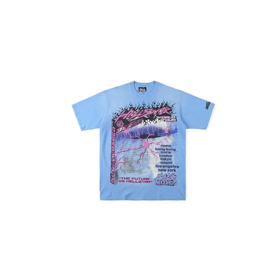 Hellstar Cyberpunk Graphic World Map T-Shirt ヘルスター サイバーパンク グラフィック ワールド マップ Tシャツ