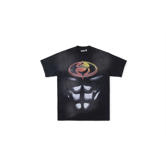 Hellstar Chest Graphic with Abdomen Print T-Shirt ヘルスター チェスト グラフィック ウィズ アブドメン プリント Tシャツ