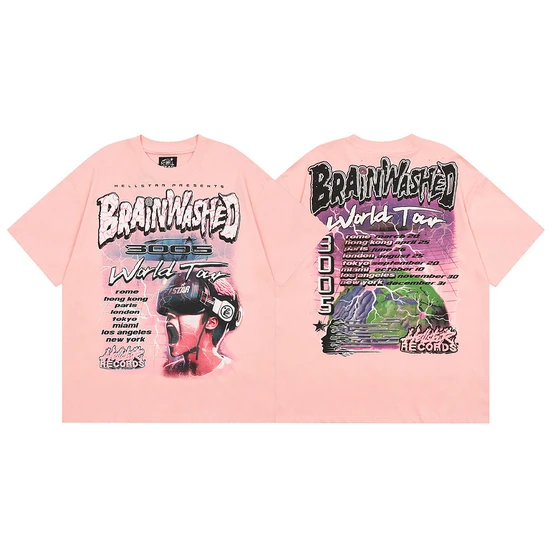 Hellstar Brainwashed World Tour Graphic T-Shirt ヘルスター ブレインウォッシュド ワールドツアー グラフィック Tシャツ