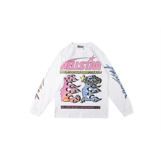Hellstar Dual Face Graphic Long Sleeve T-Shirt ヘルスター デュアル フェイス グラフィック ロングスリーブ Tシャツ