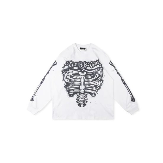 Hellstar Skeleton Graphic Long Sleeve T-Shirt ヘルスター スケルトン グラフィック ロングスリーブ Tシャツ