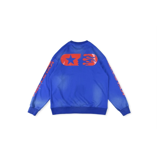 Hellstar Star Flame Graphic Sweatshirt ヘルスター スター フレイム グラフィック スウェットシャツ