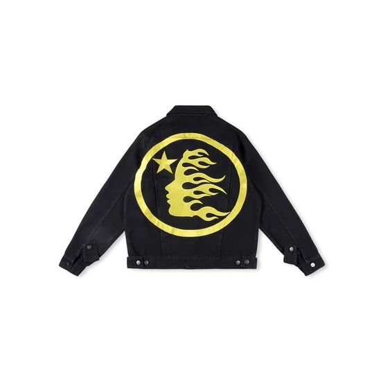 Hellstar Flame Head Graphic Denim Jacket ヘルスター フレーム ヘッド グラフィック デニム ジャケット