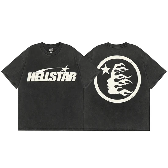 Hellstar Flaming Moon Graphic T-Shirt ヘルスター フレーミング ムーン グラフィック Tシャツ