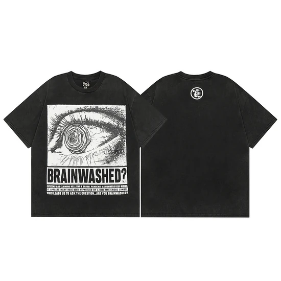 Hellstar Eye Graphic with Brainwashed Text T-Shirt ヘルスター アイ グラフィック ウィズ ブレインウォッシュ テキスト Tシャツ