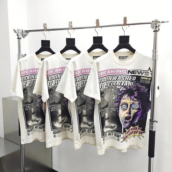 Hellstar Graphic Print Portrait T-Shirt ヘルスター グラフィック プリント ポートレート Tシャツ