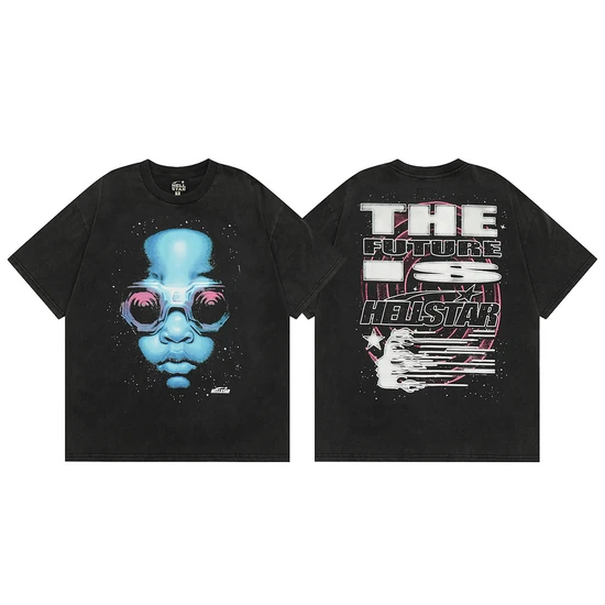Hellstar Alien Head Graphic T-Shirt ヘルスター エイリアン ヘッド グラフィック Tシャツ