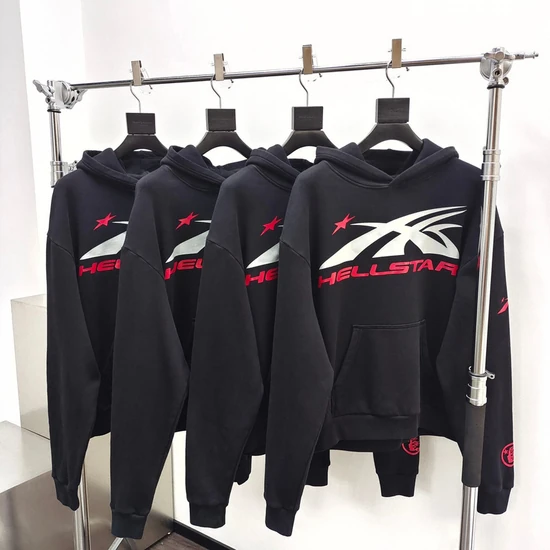 Hellstar Flame Face Graphic Hoodie ヘルスター フレーム フェイス グラフィック パーカー