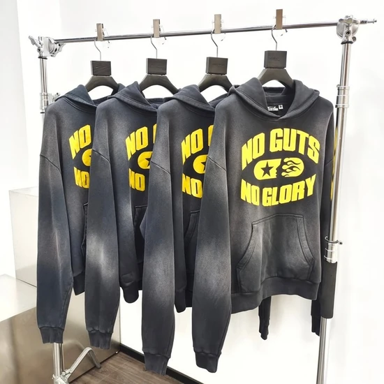 Hellstar No Guts No Glory Graphic Hoodie ヘルスター ノー ガッツ ノー グローリー グラフィック パーカー