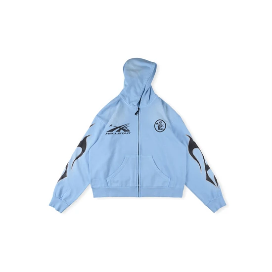 Hellstar Face Graphic with Star Zip-Up Hoodie ヘルスター フェイス グラフィック ウィズ スター ジップアップ パーカー