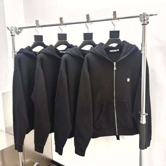Hellstar Logo Embroidery Zip-Up Hoodie ヘルスター ロゴ エンブロイダリー ジップアップ パーカー