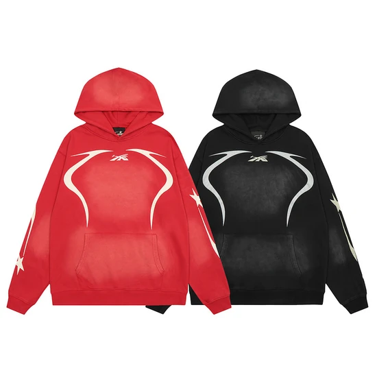 Hellstar Star Flame Graphic Hoodie ヘルスター スター フレイム グラフィック パーカー