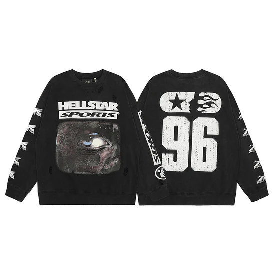 Hellstar Eye Portrait Graphic Sweatshirt ヘルスター アイ ポートレート グラフィック スウェットシャツ