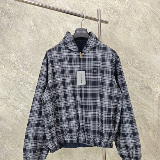 Balenciaga Tartan Check Harrington Jacket バレンシアガ タータン チェック ハリントン ジャケット