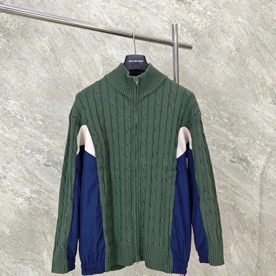 Balenciaga Logo Color Block Crew Neck Sweater バレンシアガ ロゴ カラー ブロック クルーネック セーター