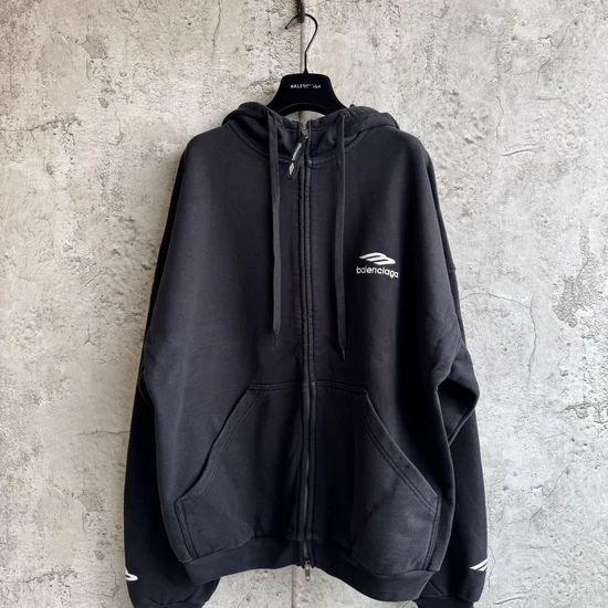 Balenciaga Logo Zip-Up Hoodie バレンシアガ ロゴ ジップアップ パーカー