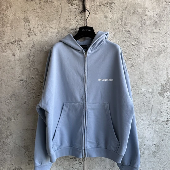 Balenciaga Back Logo Zip-Up Hoodie バレンシアガ バック ロゴ ジップアップ パーカー