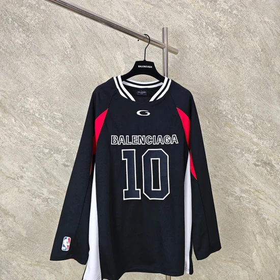Balenciaga Number 10 Graphic Long Sleeve Jersey バレンシアガ ナンバー 10 グラフィック ロングスリーブ ジャージ
