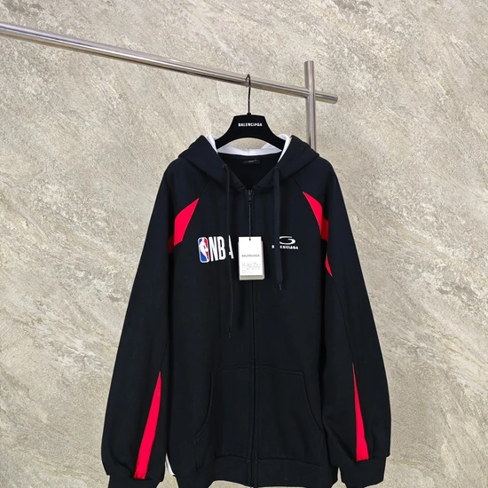 Balenciaga NBA Graphic Jersey Number Zip-Up Hoodie バレンシアガ NBA グラフィック ジャージ ナンバー ジップアップ パーカー