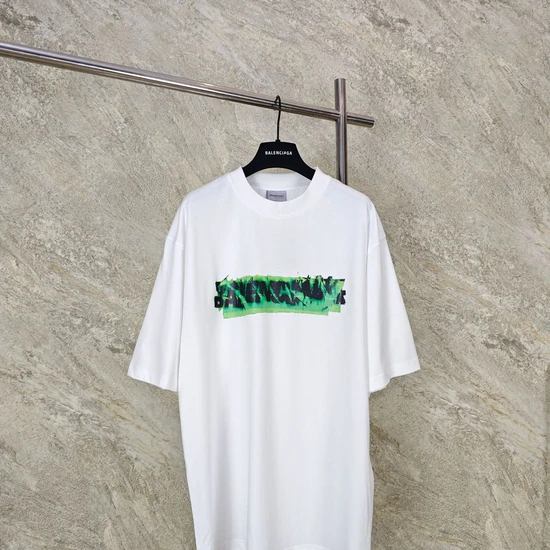 Balenciaga Green Graphic Print T-Shirt バレンシアガ グリーン グラフィック プリント Tシャツ