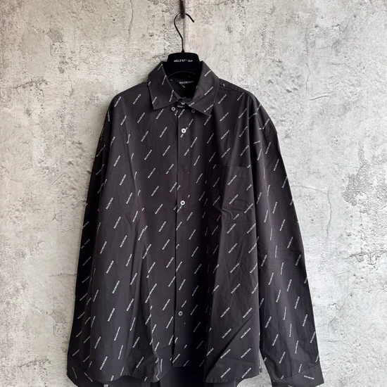 Balenciaga Allover Logo Print Overshirt バレンシアガ オールオーバー ロゴ プリント オーバーシャツ