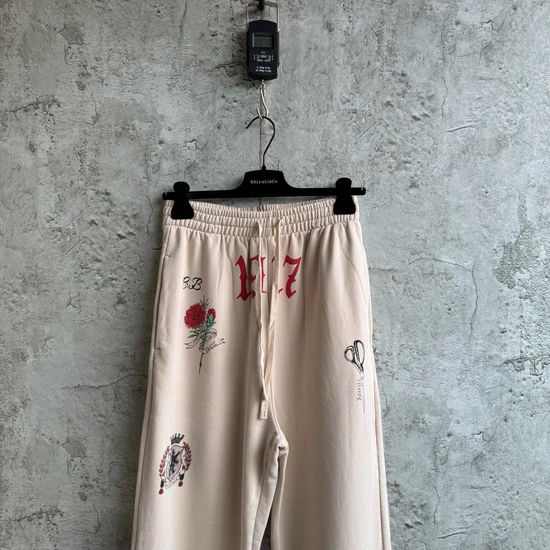 Balenciaga Embroidered Floral Graphic Sweatpants バレンシアガ エンブロイダード フローラル グラフィック スウェットパンツ