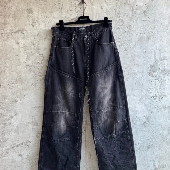 Balenciaga Distressed Wide-Leg Jeans バレンシアガ ディストレスド ワイドレッグ ジーンズ