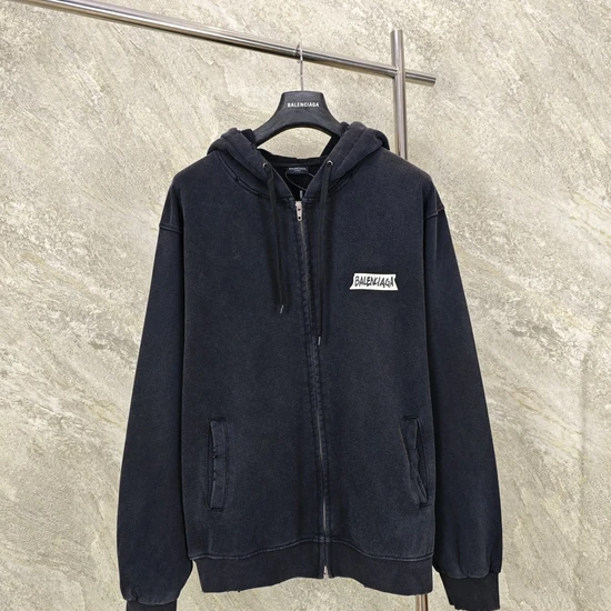 Balenciaga Logo Zip-Up Hoodie バレンシアガ ロゴ ジップアップ パーカー