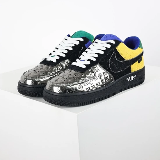Louis Vuitton x Nike Monogram Leather Color Block Sneakers ルイ ヴィトン x ナイキ モノグラム レザー カラー ブロック スニーカー