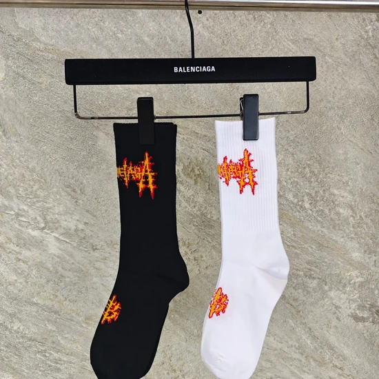 Balenciaga Flame Graphic Socks バレンシアガ フレーム グラフィック ソックス