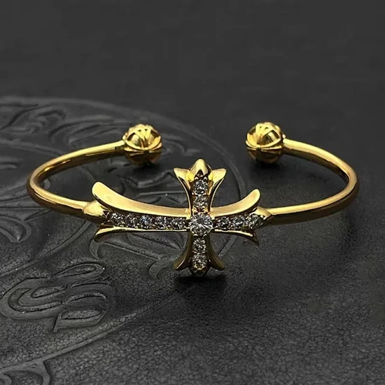Chrome Hearts Cross Charm Bangle Bracelet クロムハーツ クロス チャーム バングル ブレスレット