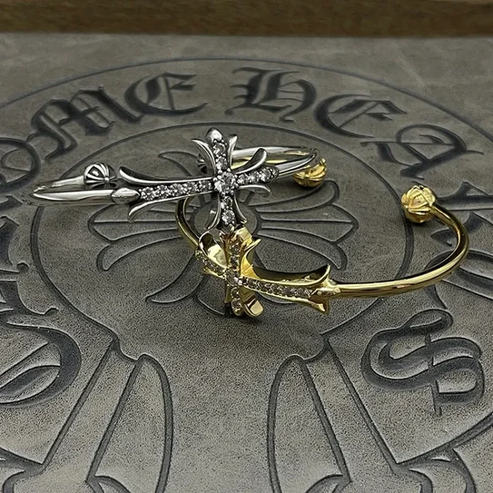 Chrome Hearts Cross Charm Bangle Bracelet クロムハーツ クロス チャーム バングル ブレスレット
