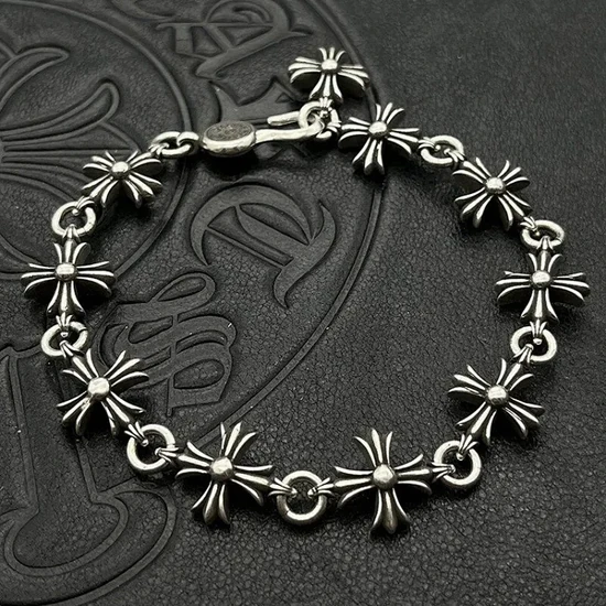 Chrome Hearts Cross Charm Link Bracelet クロムハーツ クロス チャーム リンク ブレスレット