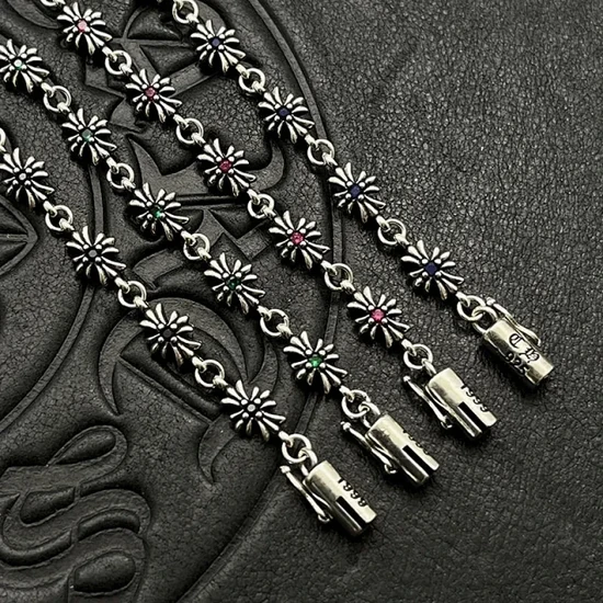 Chrome Hearts Floral Link Chain Bracelet クロムハーツ フローラル リンク チェーン ブレスレット