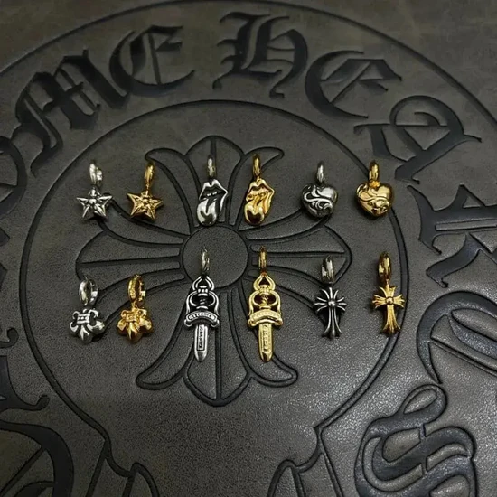 Chrome Hearts Cross Floral Mixed Motif Pendant Charm クロムハーツ クロス フローラル ミックス モチーフ ペンダント チャーム