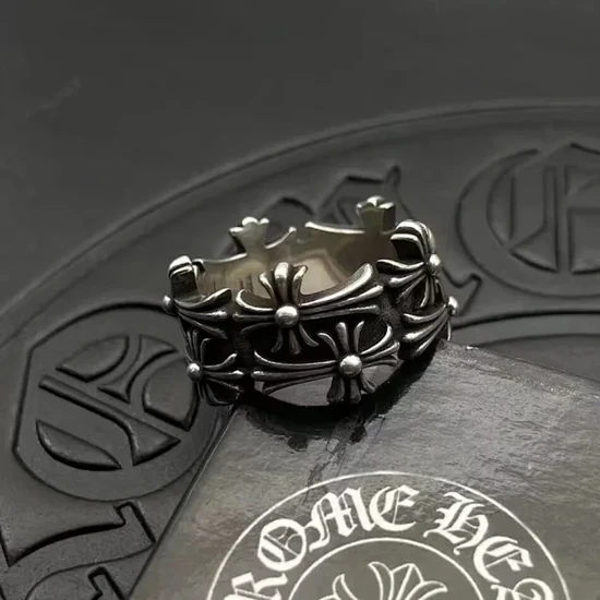 Chrome Hearts Floral Cross Pattern Ring クロムハーツ フローラル クロス パターン リング