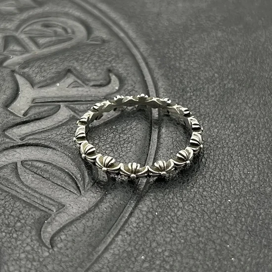 Chrome Hearts Floral Beaded Band Ring クロムハーツ フローラル ビーデッド バンド リング