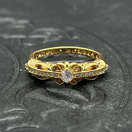 Chrome Hearts Winged Center Stone Ring クロムハーツ ウィングド センターストーン リング