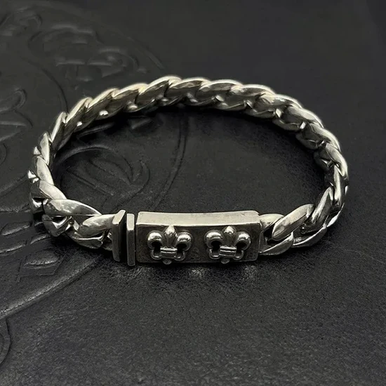 Chrome Hearts Fleur-de-Lis Chain Link Bracelet クロムハーツ フルール ド リス チェーン リンク ブレスレット