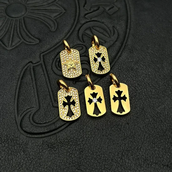 Chrome Hearts Cross Cutout Dog Tag Charm クロムハーツ クロス カットアウト ドッグタグ チャーム