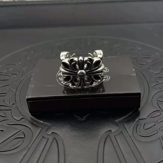 Chrome Hearts Floral Cross Ring クロムハーツ フローラル クロス リング