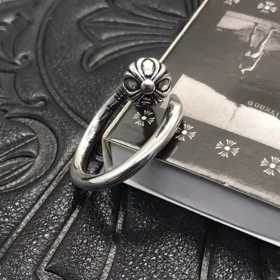 Chrome Hearts Floral Cross Motif Ring クロム ハーツ フローラル クロス モチーフ リング