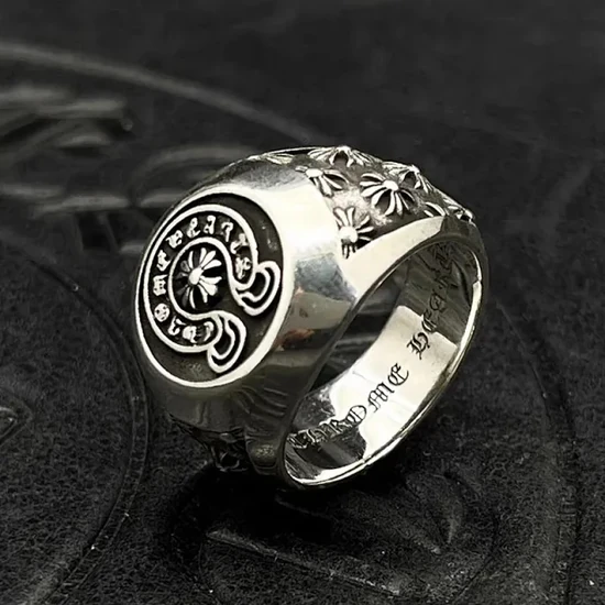Chrome Hearts Ornate Cross Signet Ring クロムハーツ オーナメント クロス シグネット リング