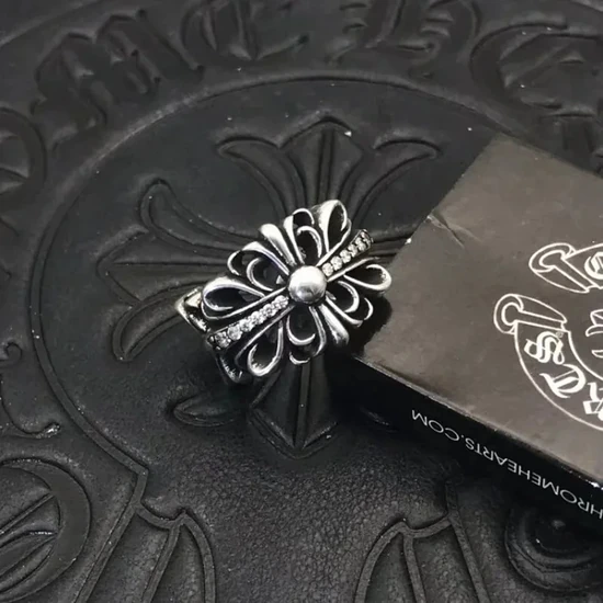 Chrome Hearts Floral Cross Ring クロムハーツ フローラル クロス リング