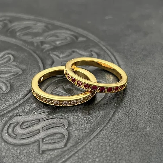 Chrome Hearts Pav? Band Ring クロムハーツ パヴェ バンド リング