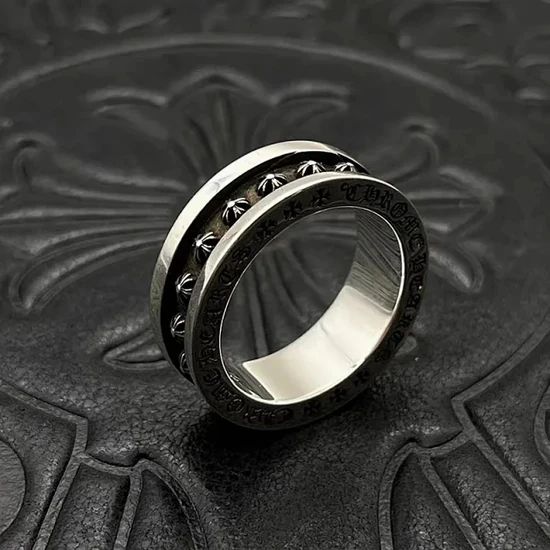 Chrome Hearts Studded Band Ring クロムハーツ スタッズ バンド リング
