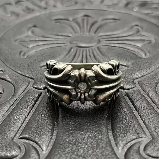Chrome Hearts Ornamental Floral Band Ring クロムハーツ オーナメンタル フローラル バンド リング